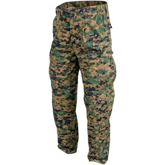 Брюки Helikon USMC из Поликоттоновой Саржи - Digital Woodland