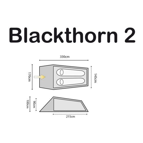 Палатка Highlander Blackthorn 2 - Hunter Green/Orange Trim