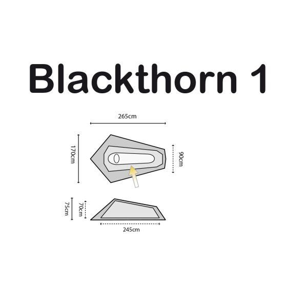 Палатка Highlander Blackthorn 1 - Hunter Green/Orange Trim
