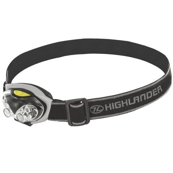 Налобный Фонарь Highlander Spark 4+2 LED - Черный/Серебристый