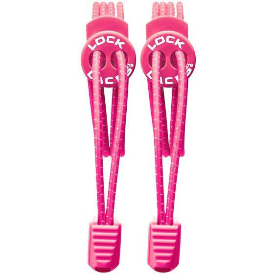 Шнурки Lock Laces Elastic No Tie - Hot Pink