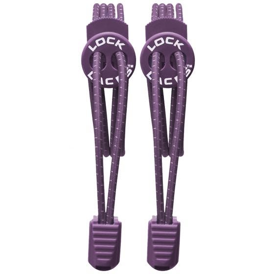 Шнурки Lock Laces Elastic No Tie - Фиолетовый