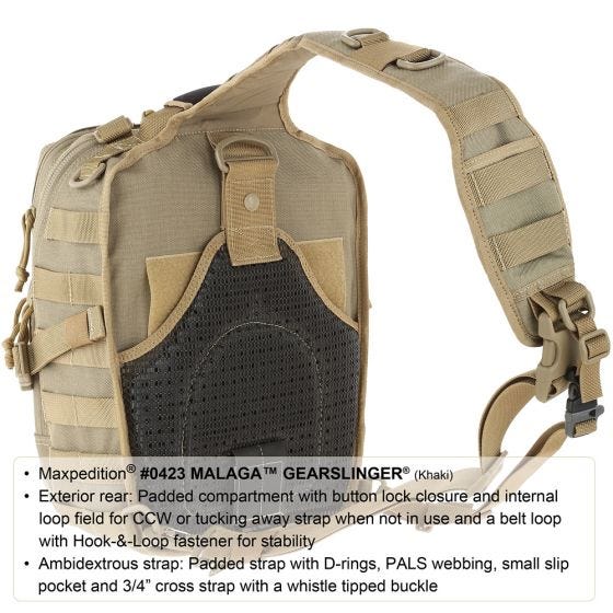 Maxpedition Malaga Gearslinger Черный