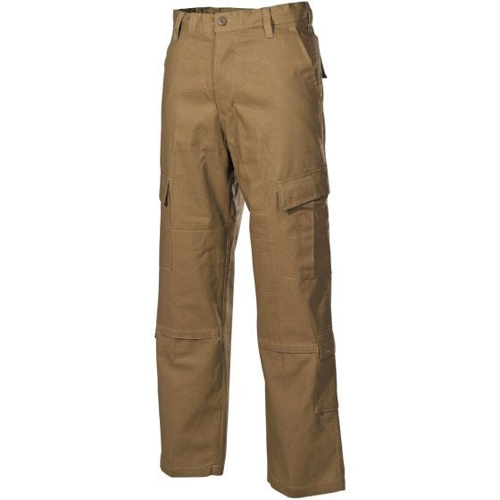 Боевые Брюки MFH ACU из Материала Ripstop Coyote Tan