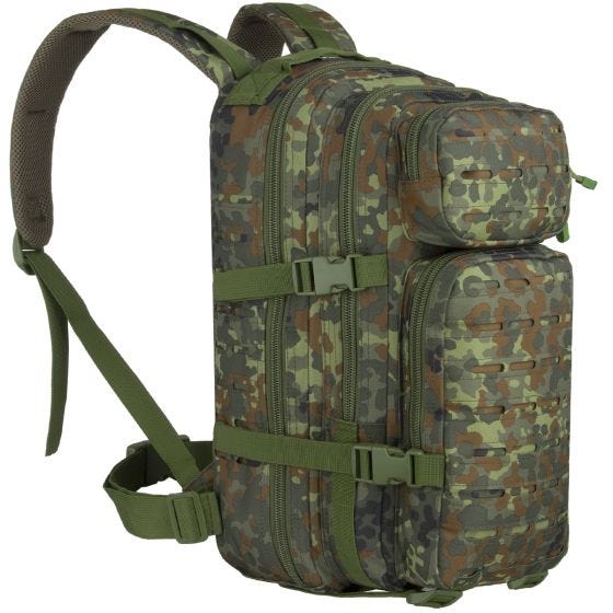Рюкзак MFH Assault I с Лазерной Перфорацией - Flecktarn