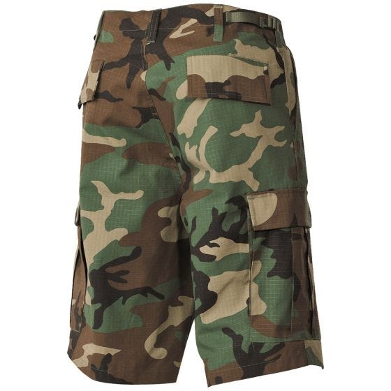 Шорты-бермуды MFH US BDU из Материала Ripstop Woodland