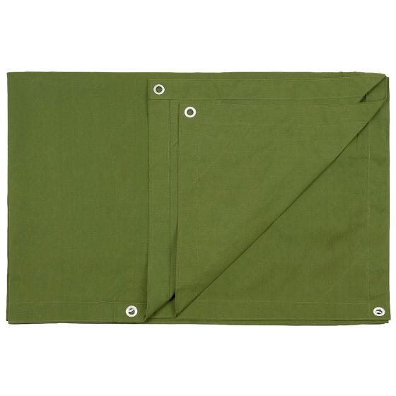 Брезент MFH Canvas Metal Eyelets 365x487cm - Оливковый