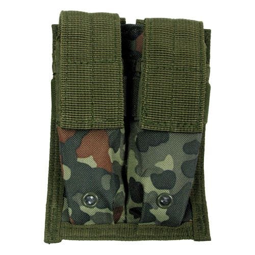 Малый Двойной Подсумок для Магазинов MFH MOLLE 9 мм - Flecktarn