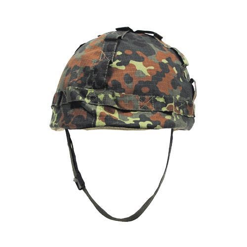 Пластиковый Шлем MFH с Тканевым Чехлом - Flecktarn