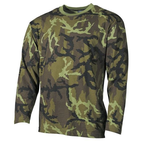 Футболка с Длинным Рукавом MFH Czech Woodland