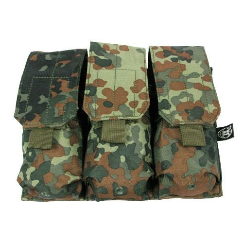 Подсумок для Трех Магазинов MFH M4/M16 MOLLE - Flecktarn