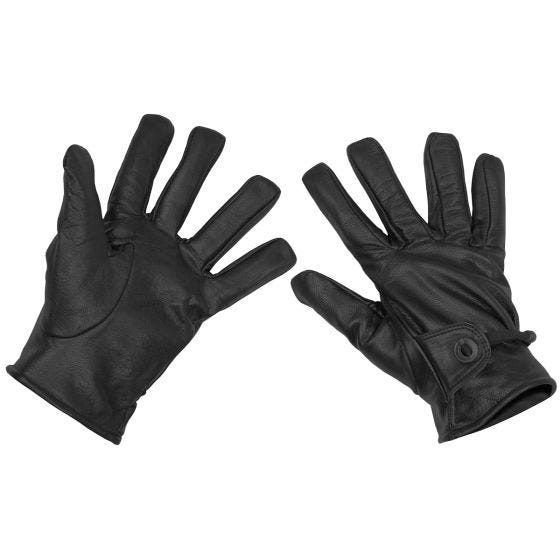 Western Leather перчатки MFH - Черный