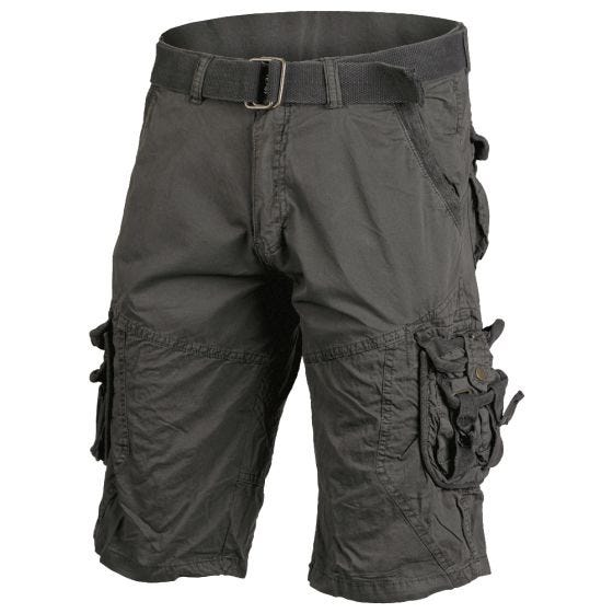 Шорты Mil-Tec Vintage Survival - Приглушенный Черный
