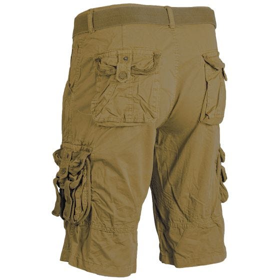Шорты Mil-Tec Vintage Survival - Приглушенный «Койот»