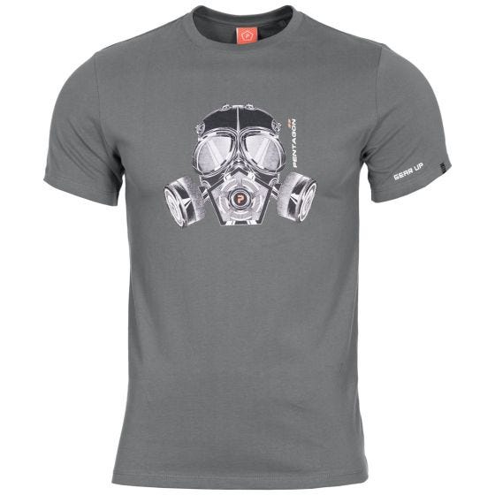 Футболка Pentagon Ageron Gas Mask Wolf Grey