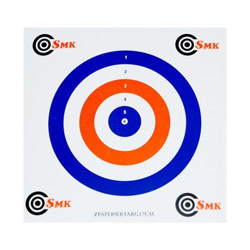 Бумажные Мишени SMK Red White Blue 17 см Комплект 100 Штук