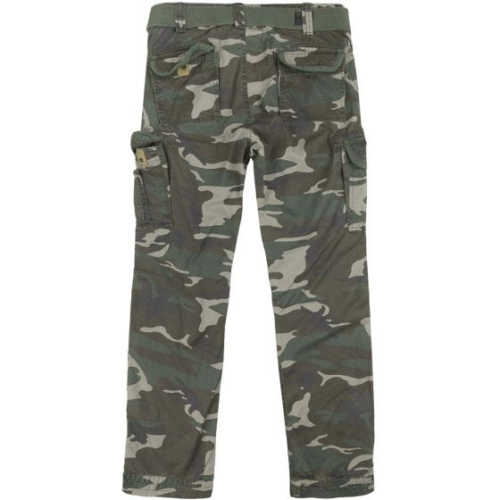 Брюки Surplus Premium Slimmy Приглушенный Камуфляж Woodland