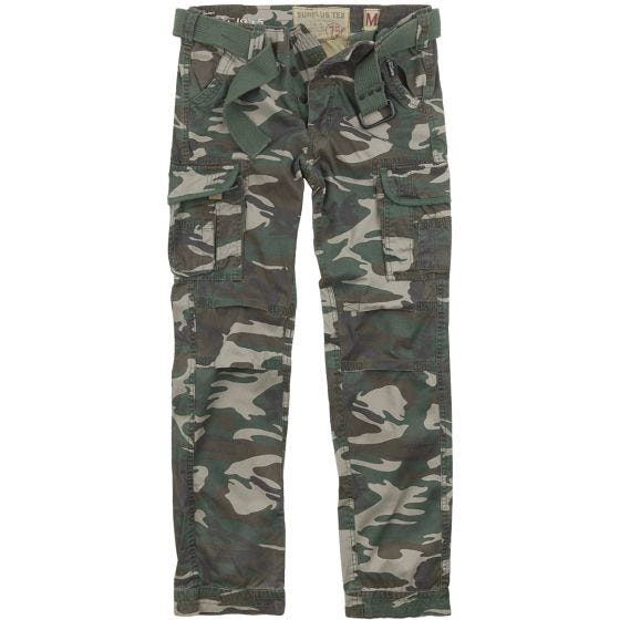 Брюки Surplus Premium Slimmy Приглушенный Камуфляж Woodland