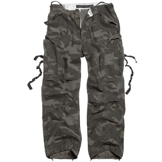 Брюки Surplus Vintage Fatigues Black Camo