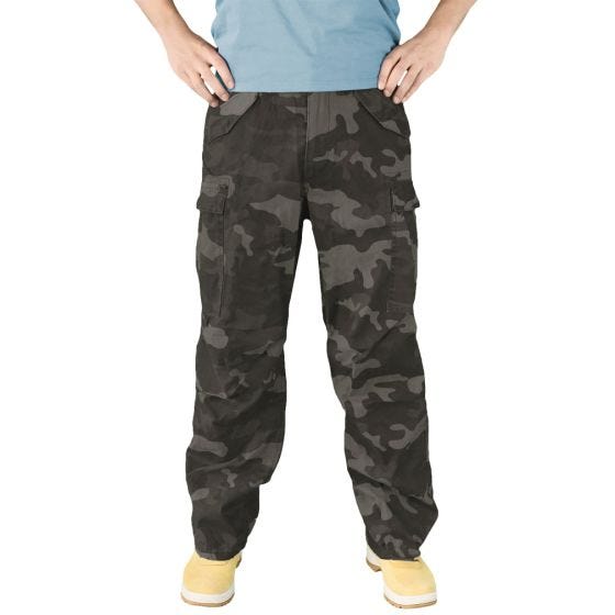 Брюки Surplus Vintage Fatigues Black Camo