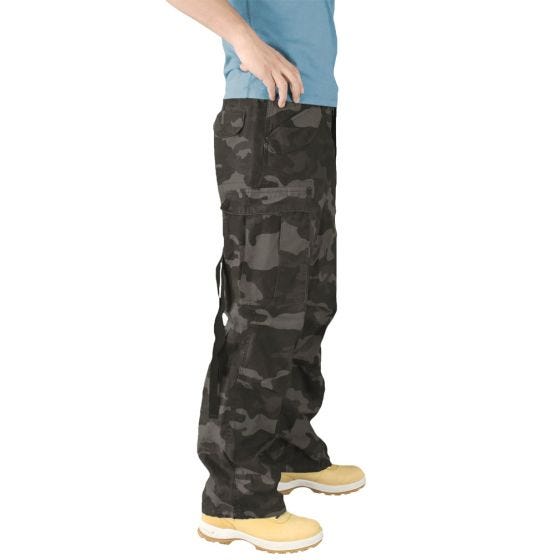 Брюки Surplus Vintage Fatigues Black Camo