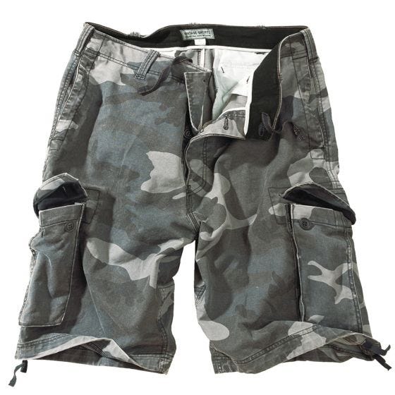 Шорты Surplus Vintage Приглушенный Камуфляж Night Camo