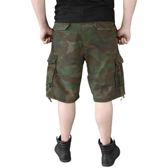Шорты Surplus Vintage Приглушенный Камуфляж Woodland