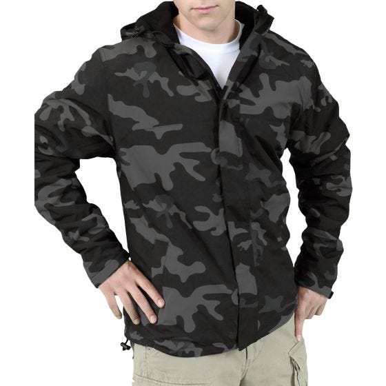 Куртка-ветровка Surplus с Молнией - Black Camo