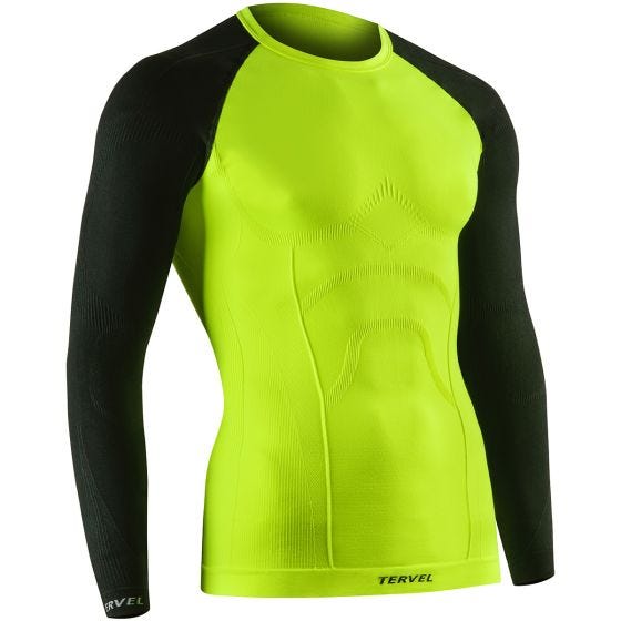 Рубашка с Длинным Рукавом Tervel Comfortline - Yellow Fluo/Черный