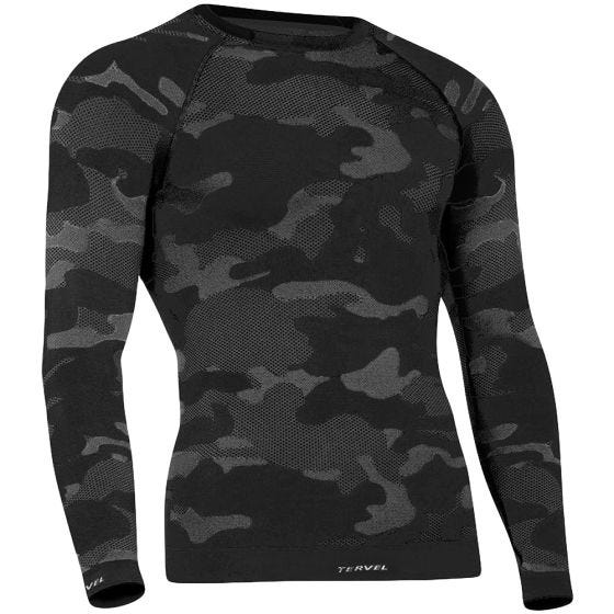 Рубашка с Длинным Рукавом Tervel Optiline Tactical - Черный/Серый