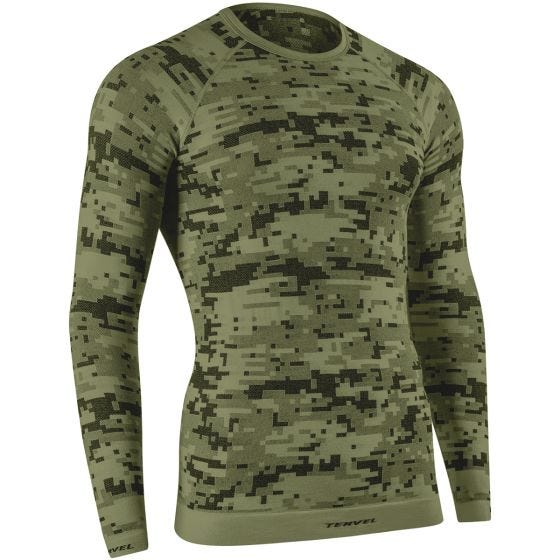 Рубашка с Длинным Рукавом Tervel Optiline Digital - Military/Серый