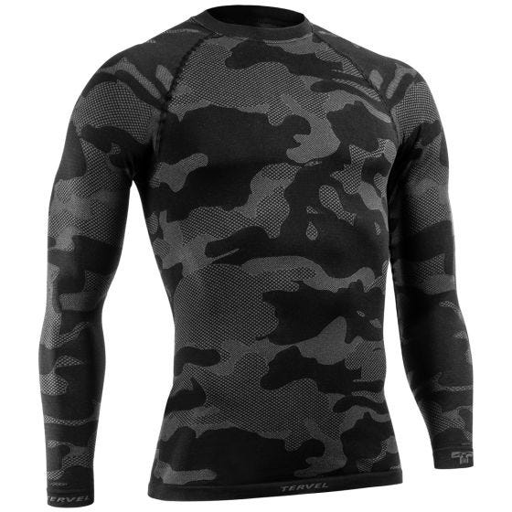 Рубашка с Длинным Рукавом Tervel Optiline Light Tactical - Черный/Серый