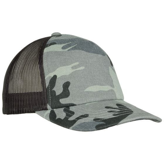 Кепка YP Trucker Камуфляжная - Dark Camo/Черный