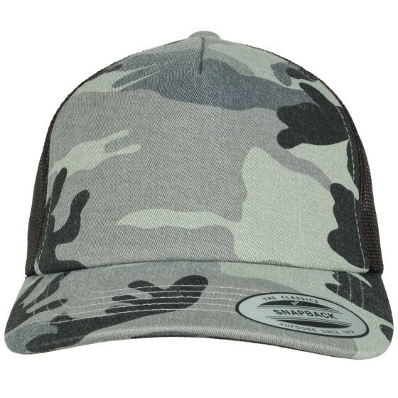 Кепка YP Trucker Камуфляжная - Dark Camo/Черный